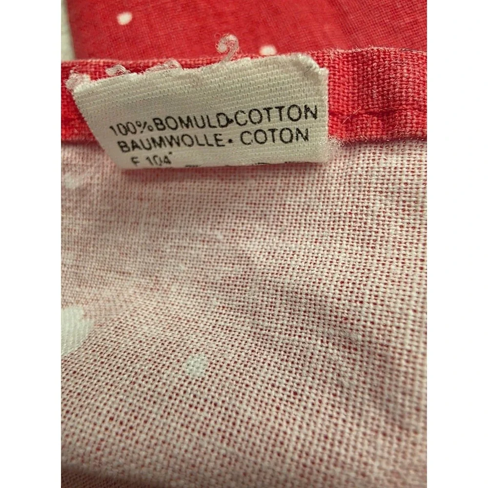 Södahl Denmark Vintage Red Christmas Angel Christmas Cotton Tablecloth Rectangle